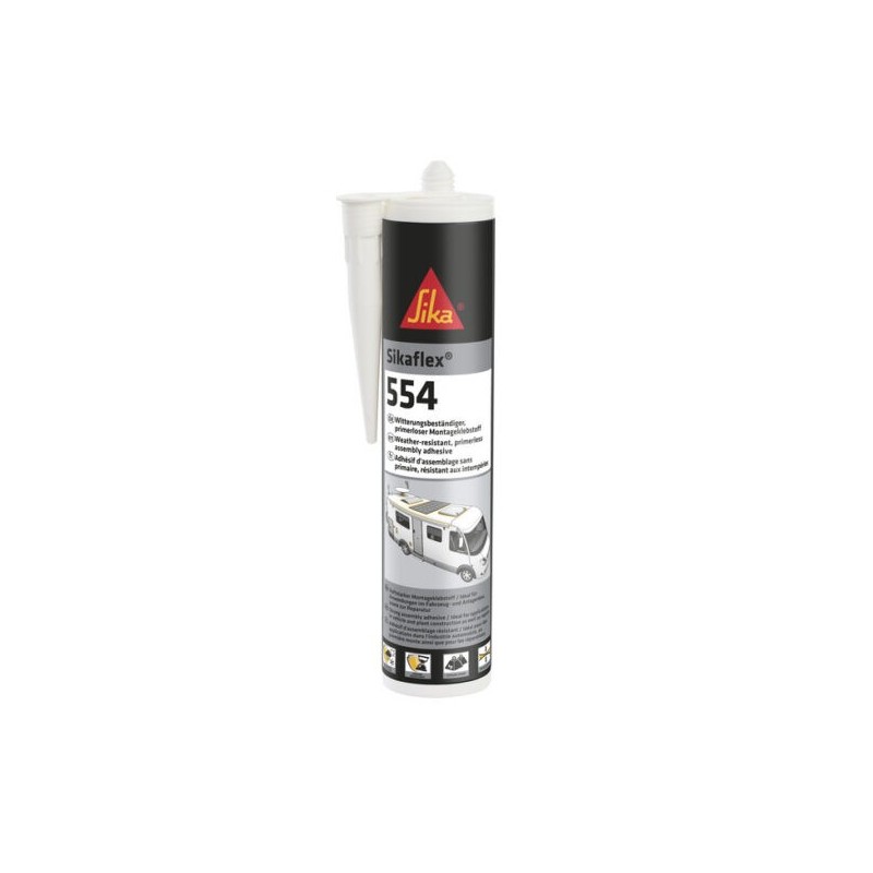 Sikaflex®-554, Бустерний силан-термінований (STP) клей для міцного склеювання, 600 мл, білий