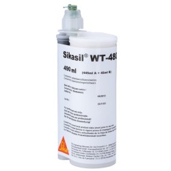 Sikasil WT 480, 490 мл - 2-к высокомодульный клей-герметик для вклеивания стеклопакетов в оконные створки