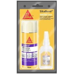 Клей Sika двокомпонентний ціанокрилатний SikaBond-109 Fast Glue 50 г + 200 мл з активатором