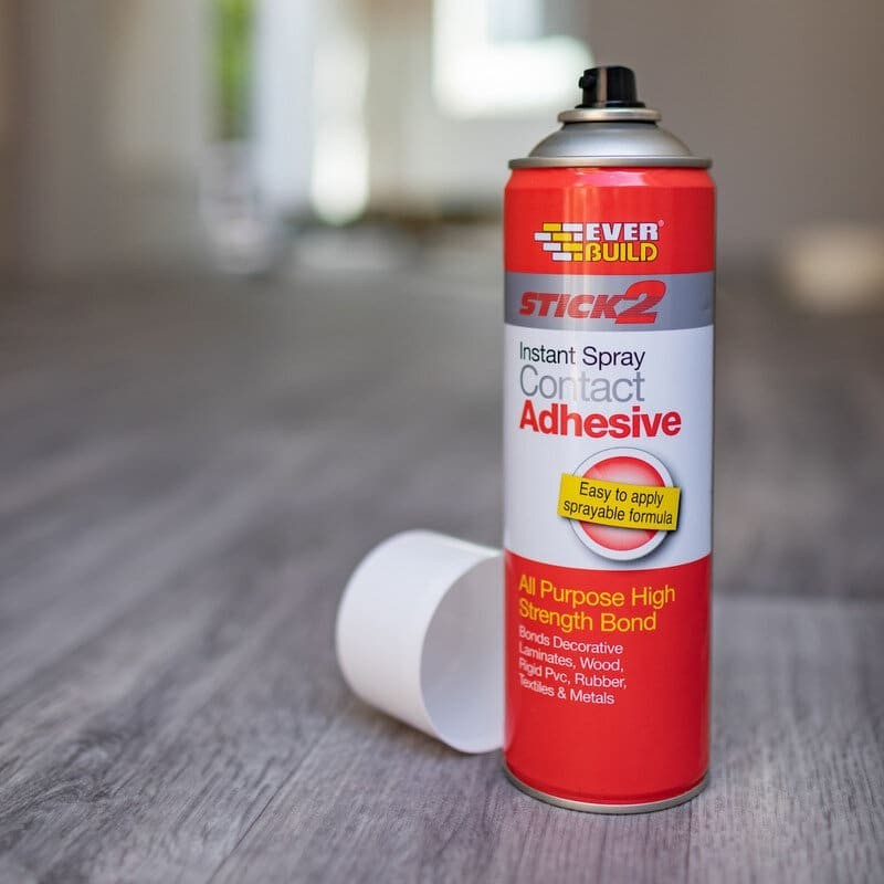 Потужний аерозольний контактний клей Everbuild Spray Contact Adhesive, 500 мл
