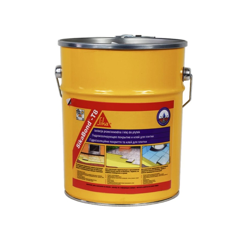 SikaBond®-T8 - Еластичний водонепроникний клей-гідроізоляція 10 л