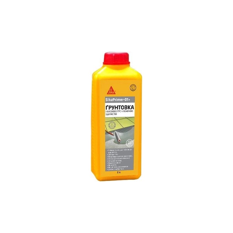 SikaPrimer®-01+ Універсальна грунтовка для пористих поверхонь, проникаюча 2 л