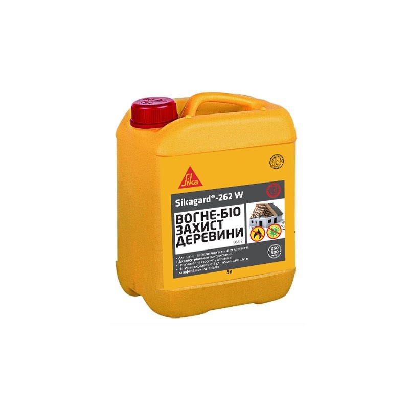 Sikagard®- 262 W Биовогнезащита для древесины на водной основе для применения внутри помещений, 5 л