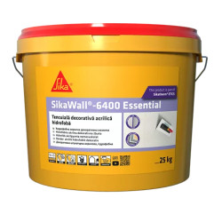 Sikawall-6400 Essential  Акрилова декоративна штукатурка, 1.5 мм, біла 25 кг