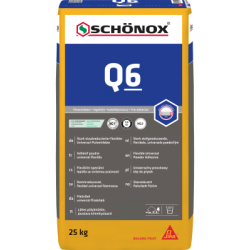 Schonox Q6W  Клей для басейнів, мозаїки еластичний білий (DE) 25 кг