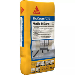 SikaCeram-275 Marble & Stone 3-часовой клей для плитки и природного камня (DE) 20 кг белый