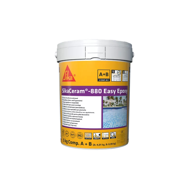 SikaCeram-880 Easy Epoxy Преміальна еластична епоксидна затирка 5 кг 9 кольорів