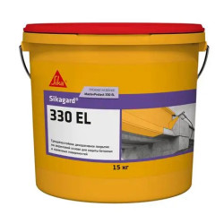 Sikagard-330 EL Захисно-декоративне покриття для бетону й цегли, захист від карбонізації, перекриття тріщин, 15 кг